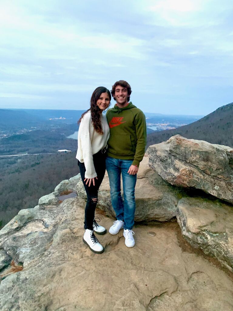 Keith surprised Madison with a trip to Chattanooga for Christmas. He took her to the aquarium, which she had been talking about going to for months, brought her to lookout mountain, and for dinner they went to chuy's, her favorite restaurant!
