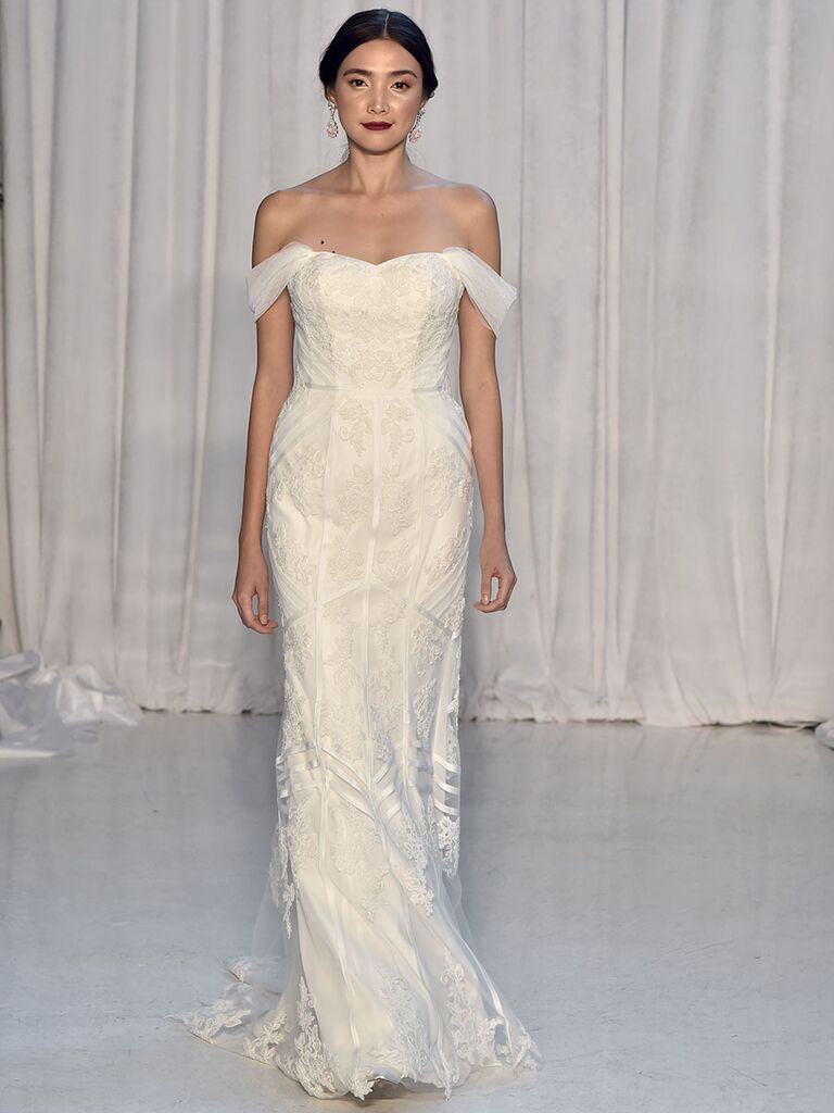 Anne Barge Fall 2018 Collection: Bridal Fashion Week Photos
