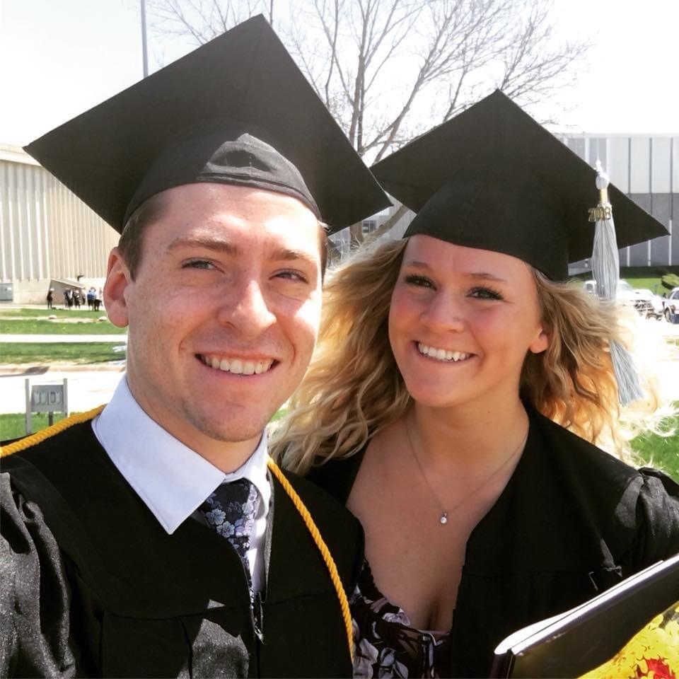 A couple years pass and we can finally say, WE MADE IT! We graduate from college with our Bachelors degree in Athletic Training. Brian decides to go to PT school at the University of Iowa and I continue my education at Kirkwood for my Physical Therapist Assistant degree. 