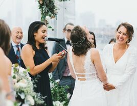 Officiant leading the ceremony