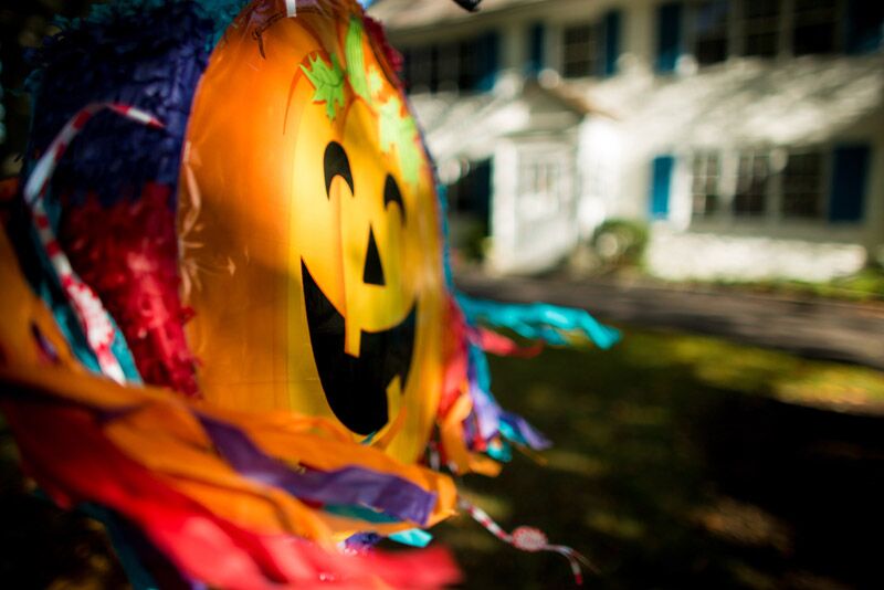 Pumpkin Pinata at Halloween Party