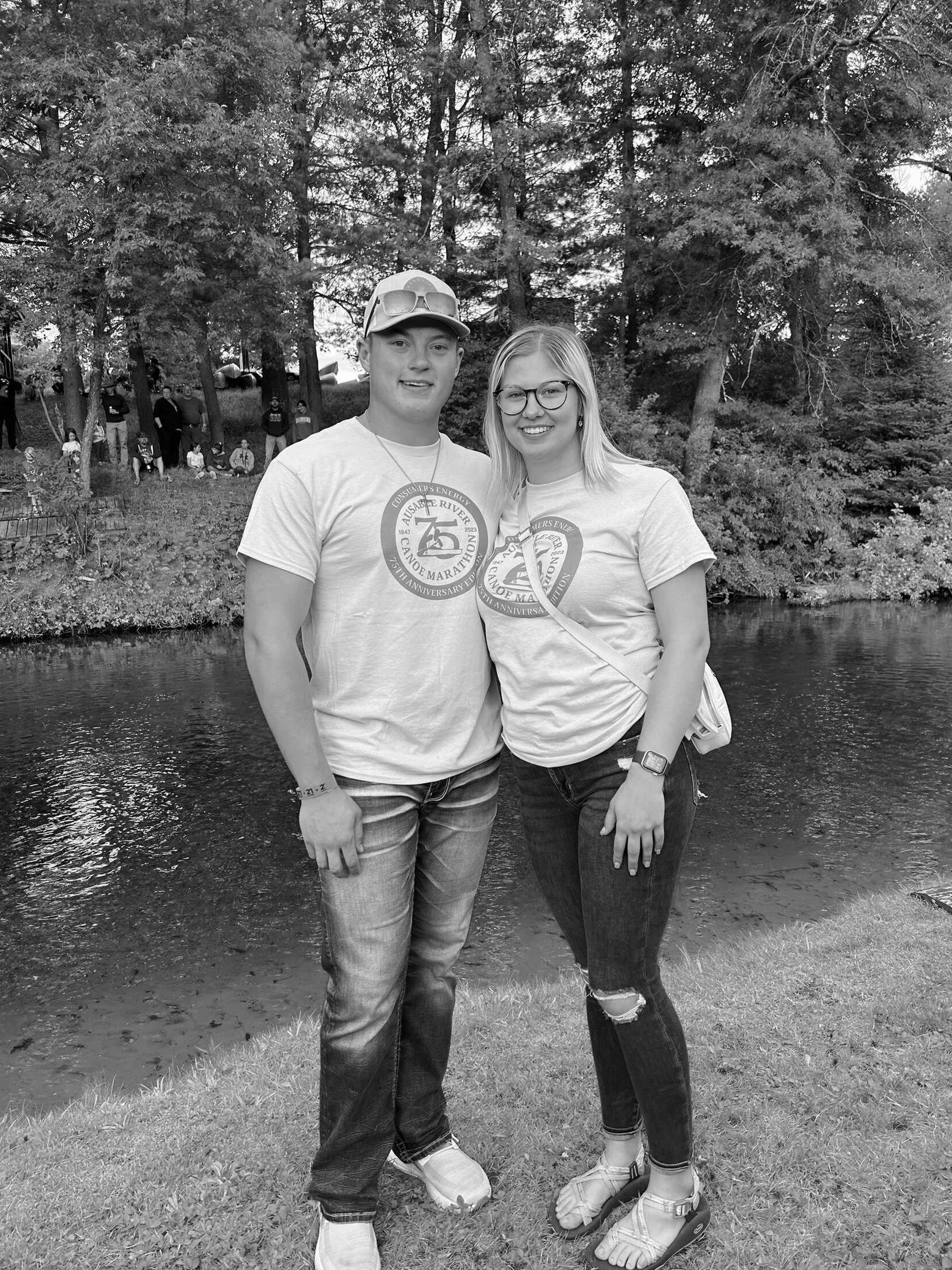 Caleb's first time following the AuSable River Canoe Marathon! An annual festivity in Alaina's hometown!