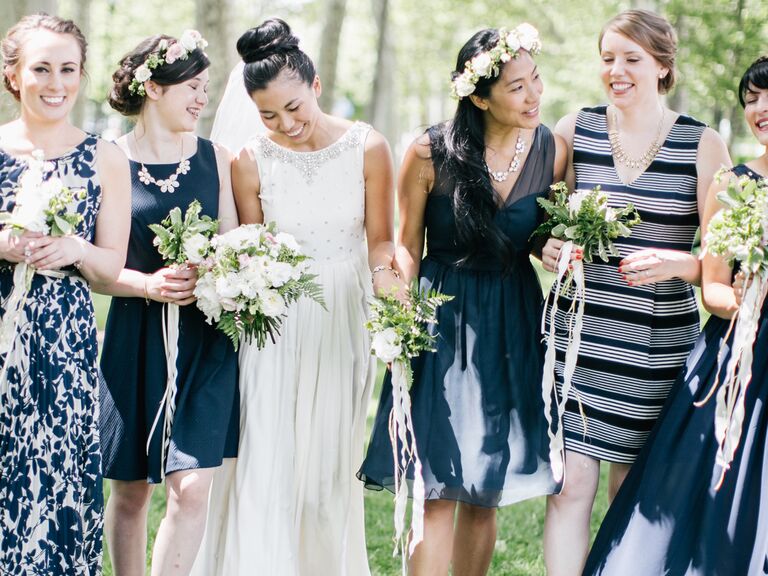 bride and her maid of honor