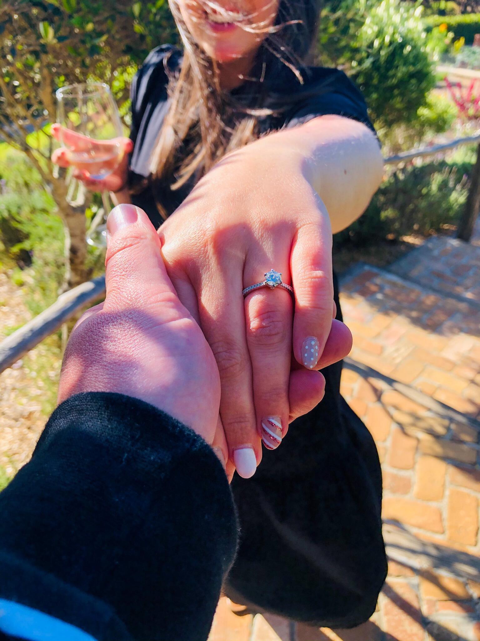 We got ENGAGED! 