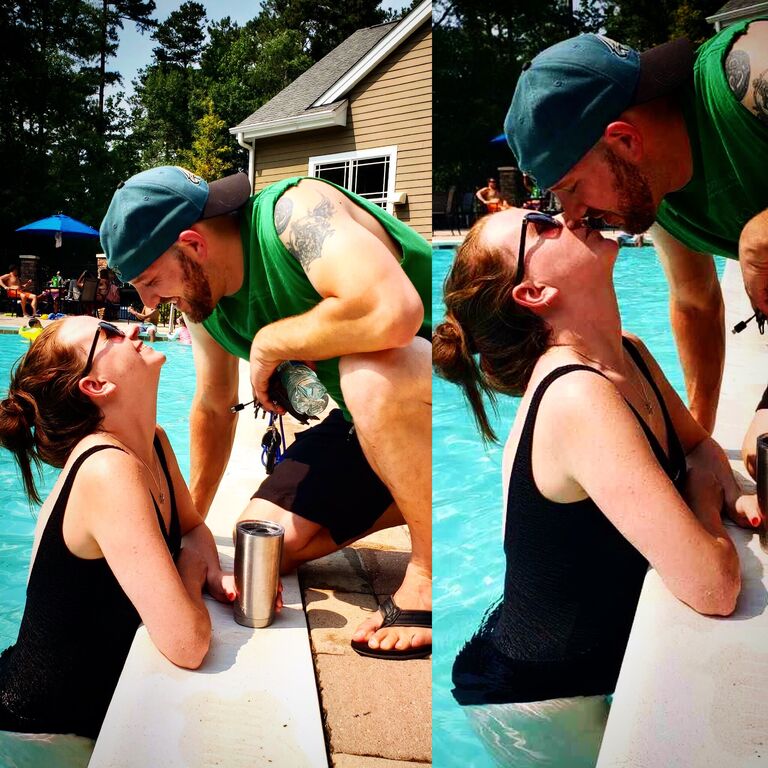 Summer days at the pool