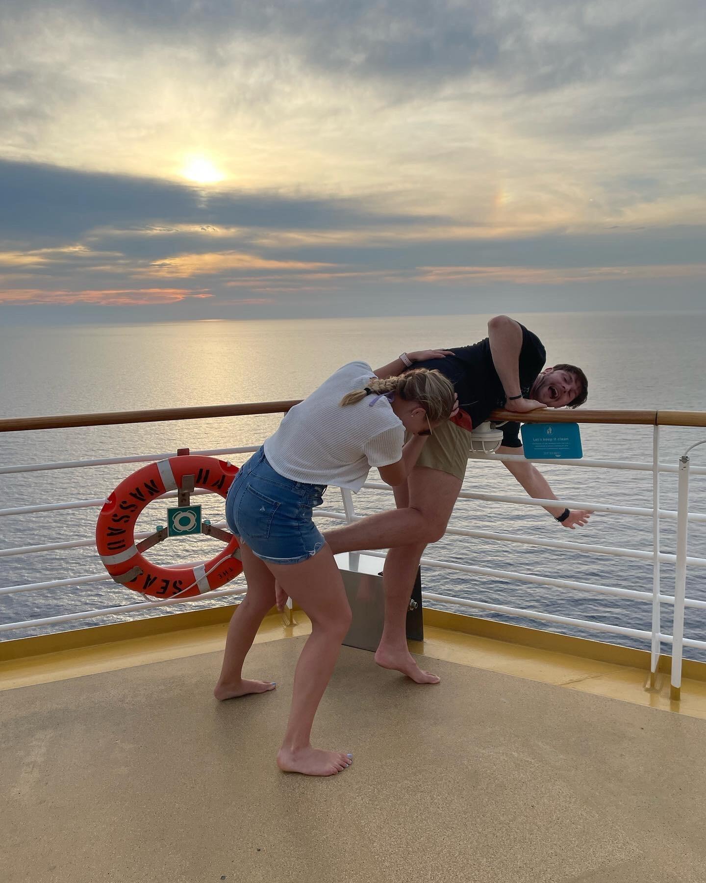 Libby wanting to throw Mike off the boat after a week straight together