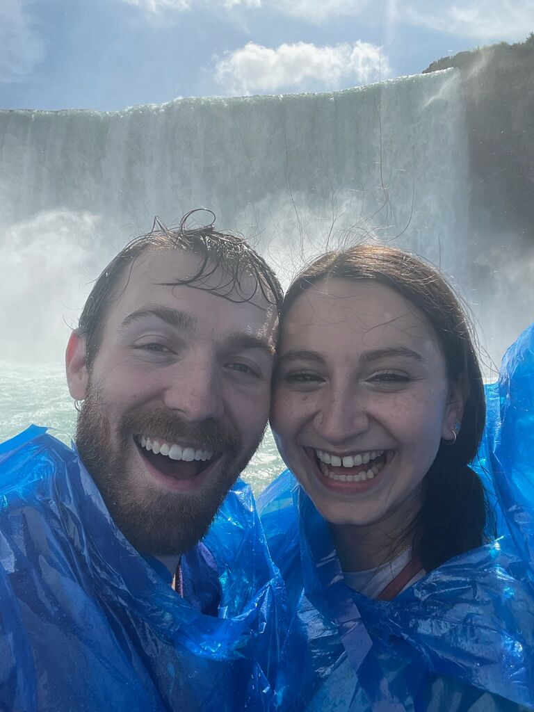 Getting drenched at Niagra Falls after a summer in Chautauqua.