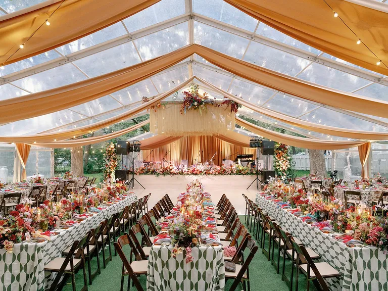 The Life of a Showgirl inspired wedding reception, taylor swift themed wedding