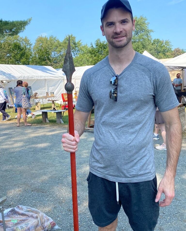 Dan's first Brimfield Flea Market with Sarah.