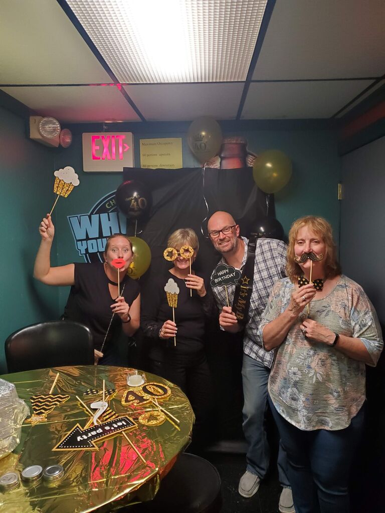Brian's surprise 40th birthday party.