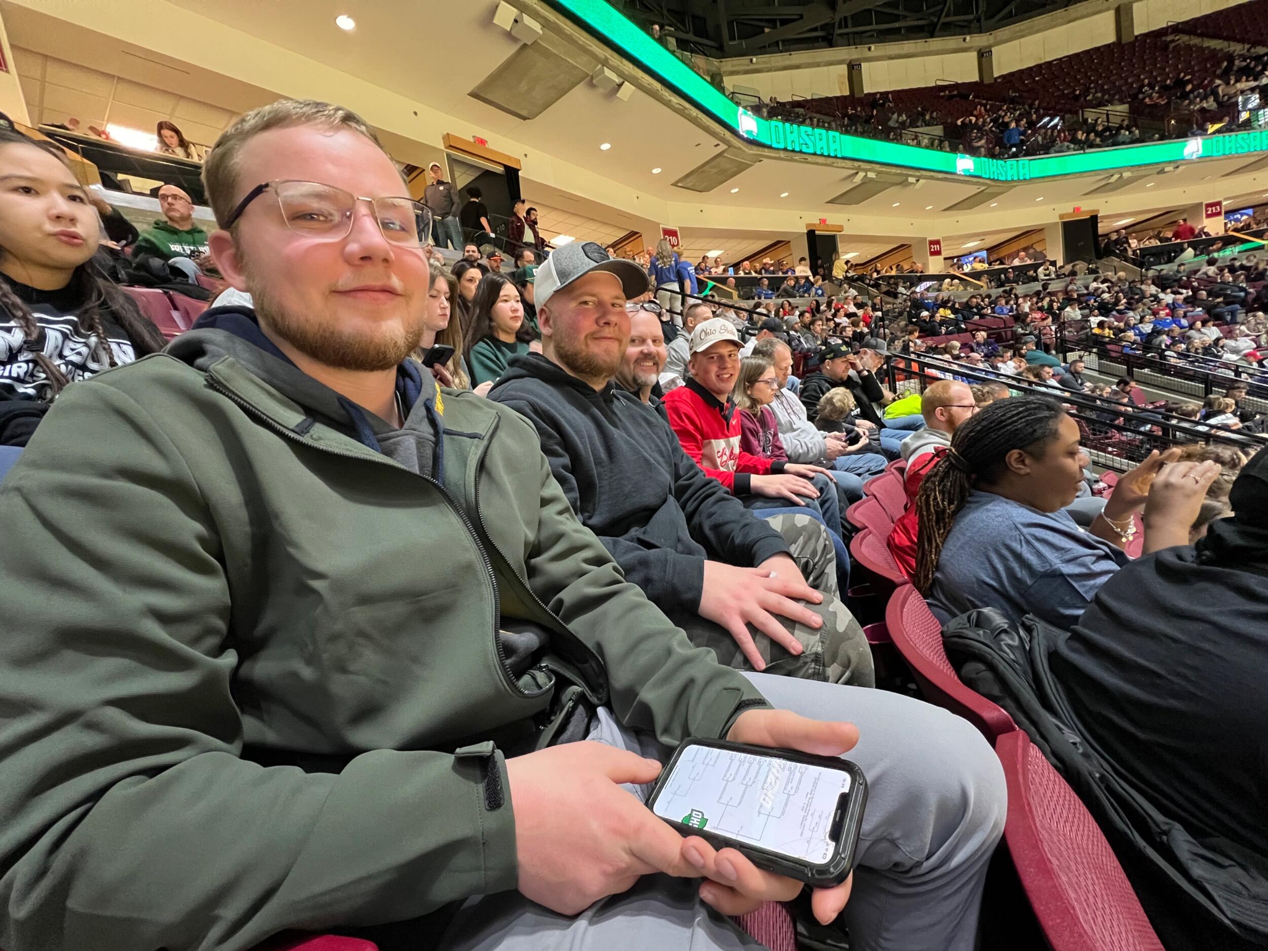 Family traditions! Ohio State Wrestling tournament.