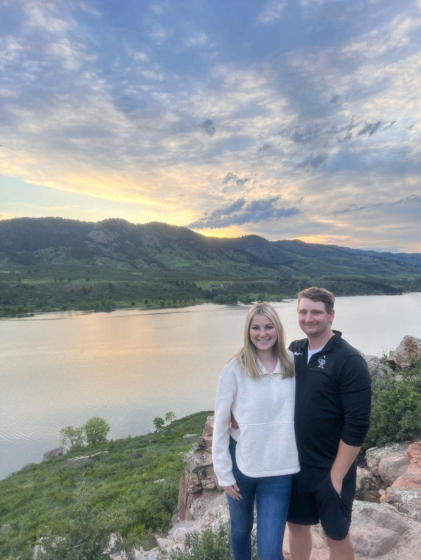 Jared and Hannah at Horsetooth Reservoir in Fort Collins, CO. 