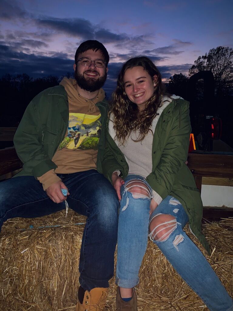 We spend our first Halloween on a hayride with friends, and Andy starts the tradition of getting Sarah a Halloween gift every year since its her favorite holiday.