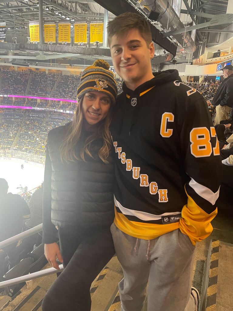 Pens games are one of our favorite things to do together! Big hockey fans!