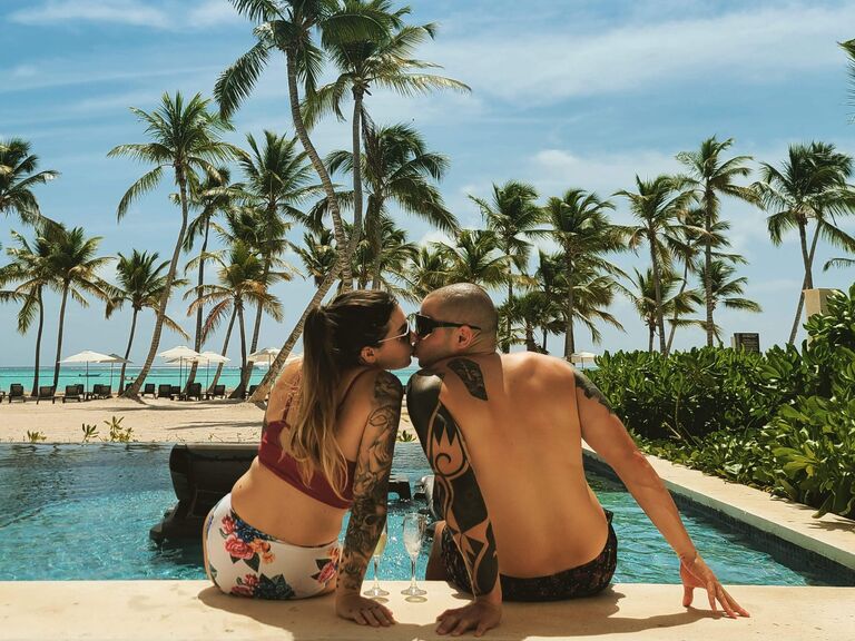 They even managed to make it to their 4 year anniversary trip to the (you guessed it) all-inclusive Hyatt Zilara Cap Cana.