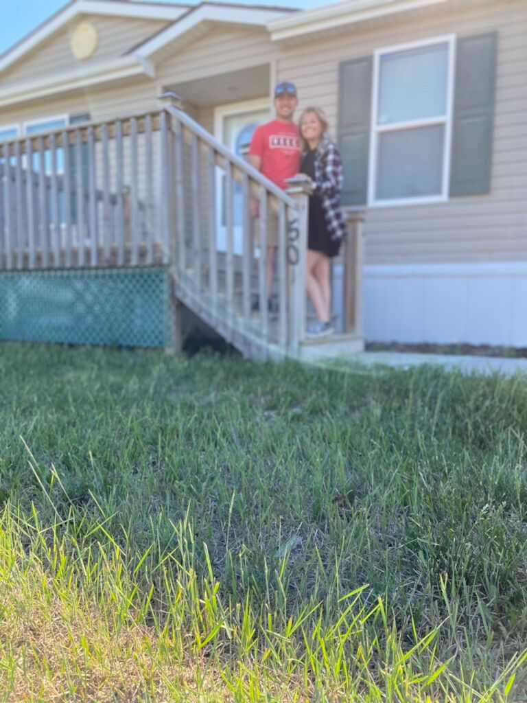 The day we closed on our first home!
