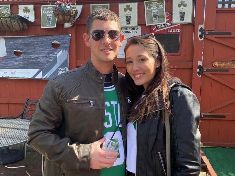 First picture together! The Newport St. Patty’s Day parade 2020!
