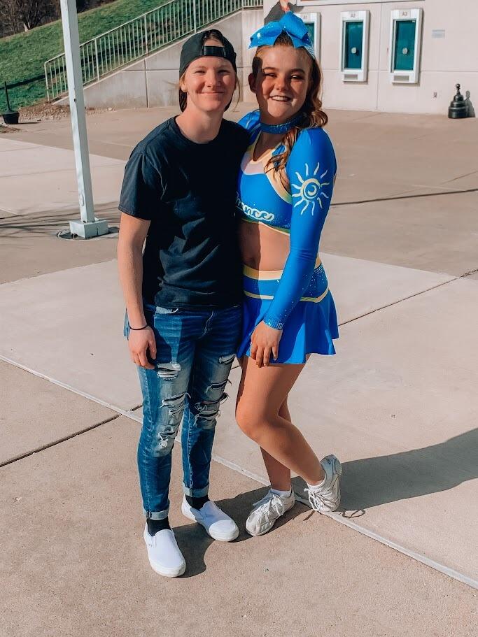 Our first road trip! Tabby filled in on a local all-star cheer team so the two of them traveled to St. Louis, MO for the competition! We also got to see the arch on this trip and realized we LOVE traveling together. 
