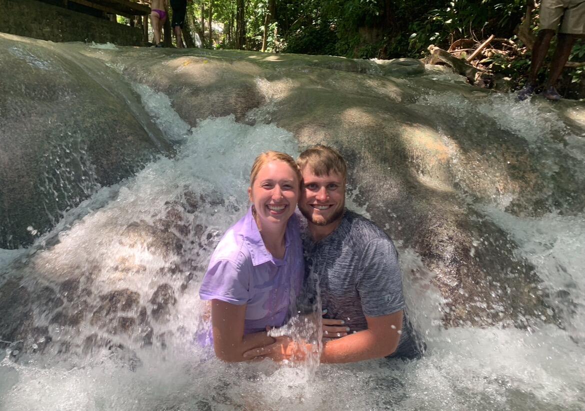 First cruise trip together with family. We visited the waterfalls in Jamaica. 