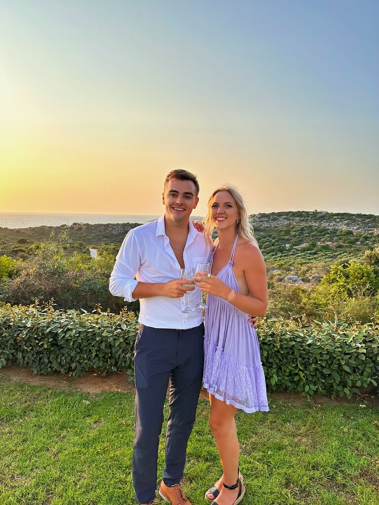 Celebrating the love of two of our college friends. Chania, Greece