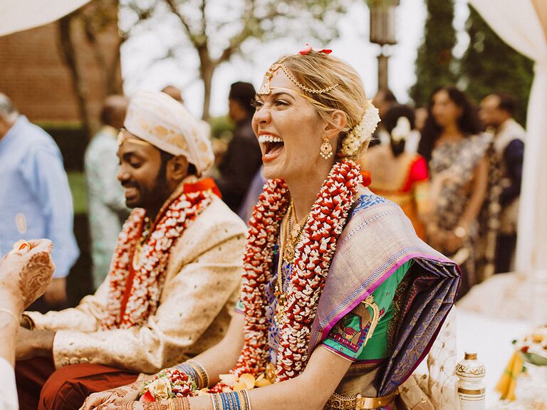 Documentary-style photograph of Indian wedding