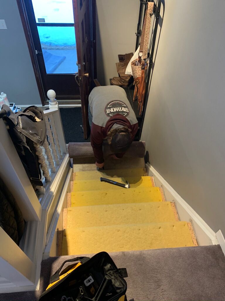 March 2020 brought the pandemic along with more renovations to the house! This time flooring and working on the basement. 