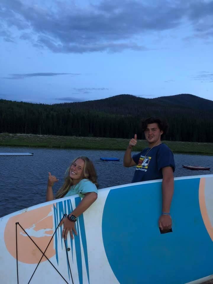 Morgan told Simon she liked him at the end of her sophomore year, and Simon was shocked (classic). They both ended up working at a summer camp named Crooked Creek in Colorado for a month. 