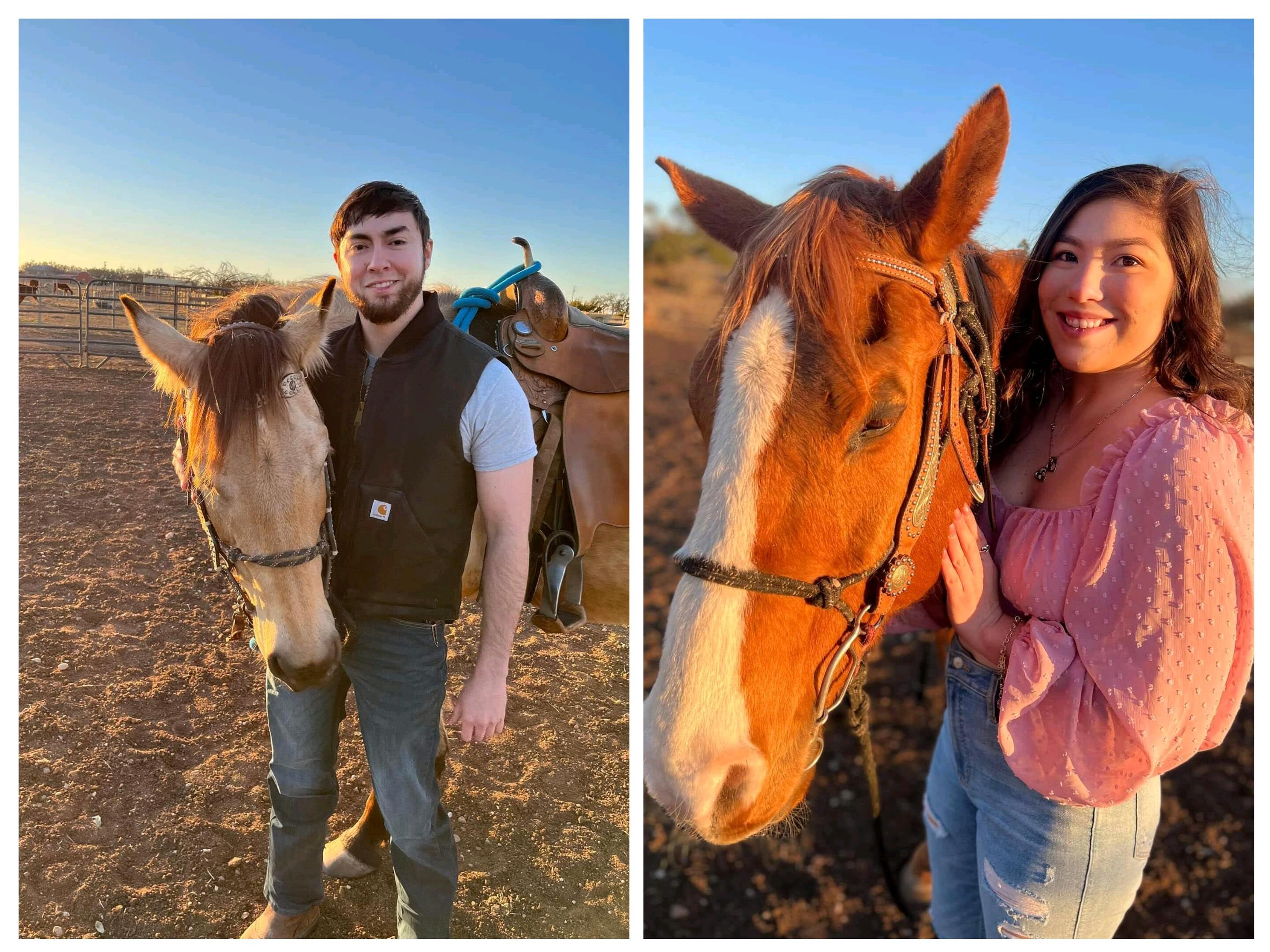 When we went horseback riding for Mari's sisters birthday weekend! 