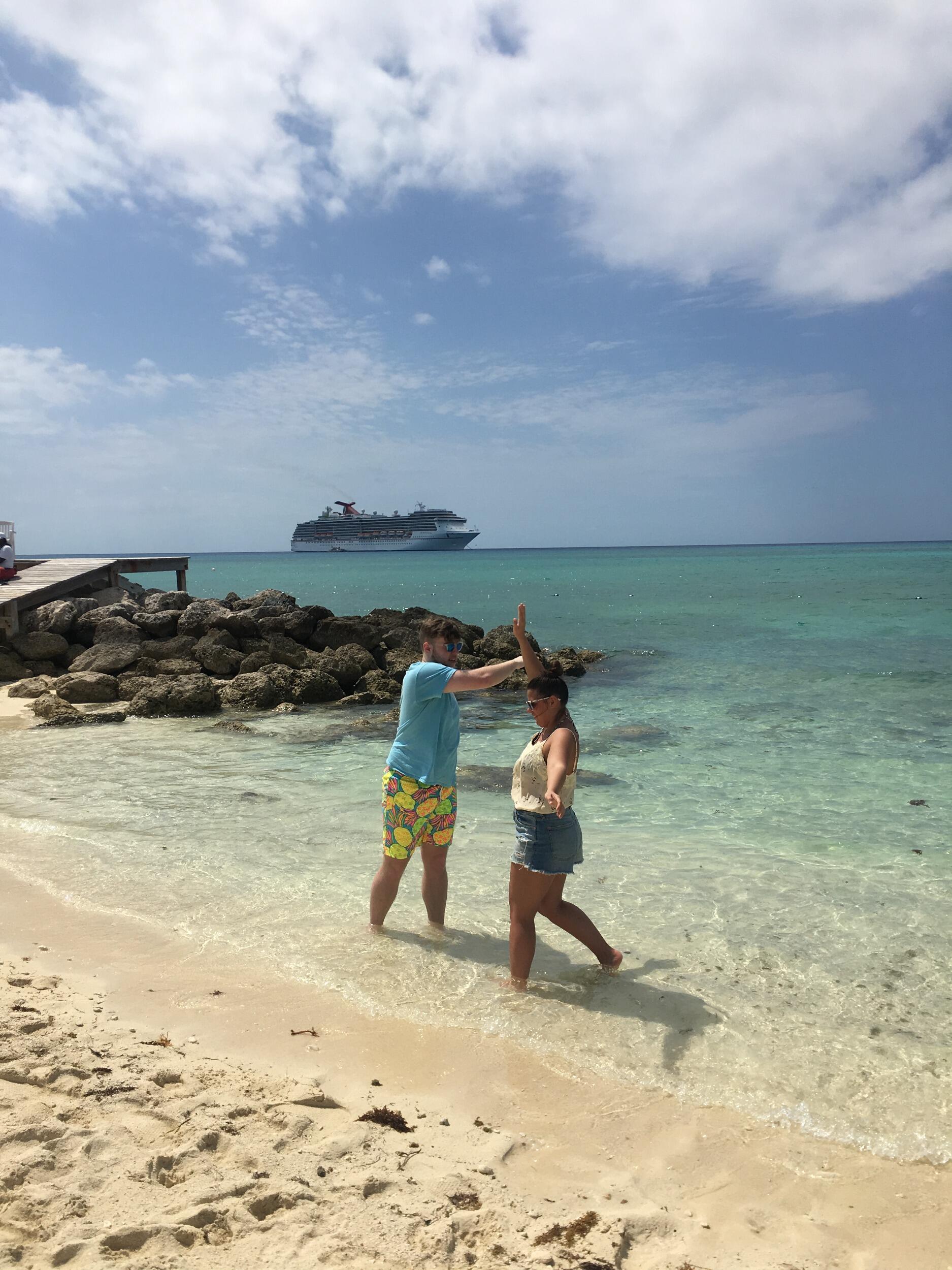 Bride and Groom take their first trip together