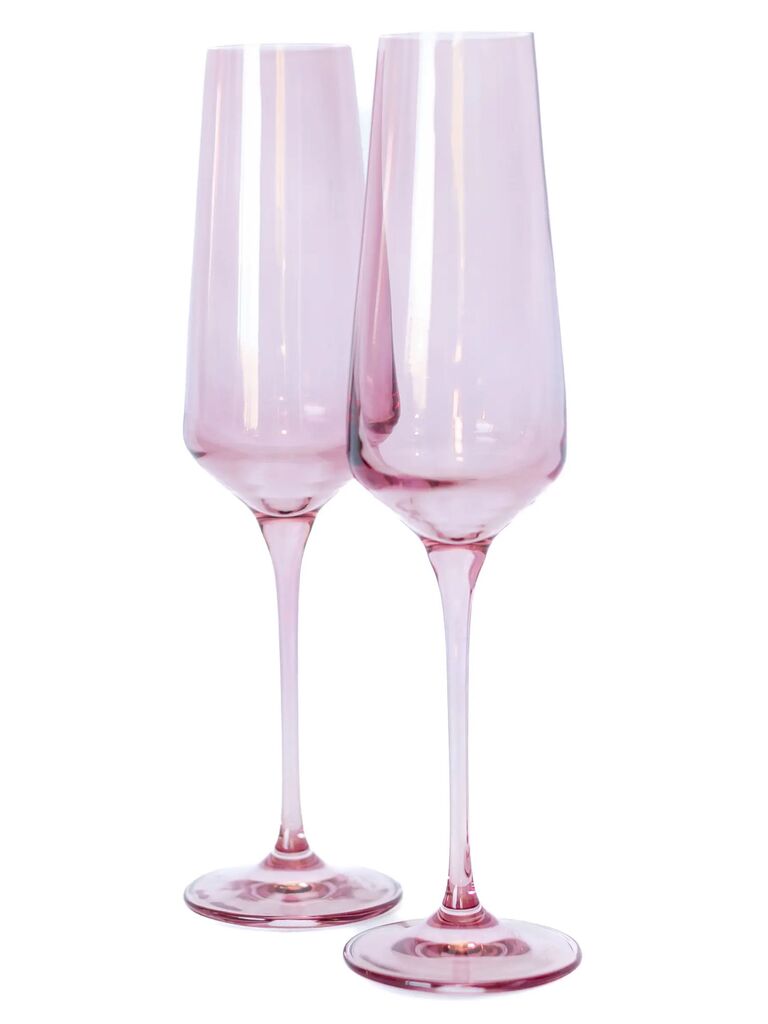 Sweet Heart Shape Light Pink Glass Pointed Back Fancy Rhinestones
