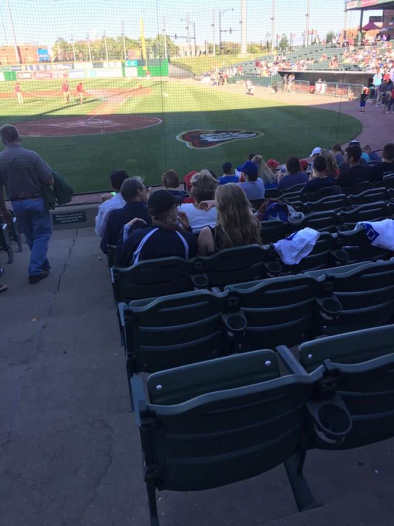 One of our very first times hanging out, a double date to the Chiefs game