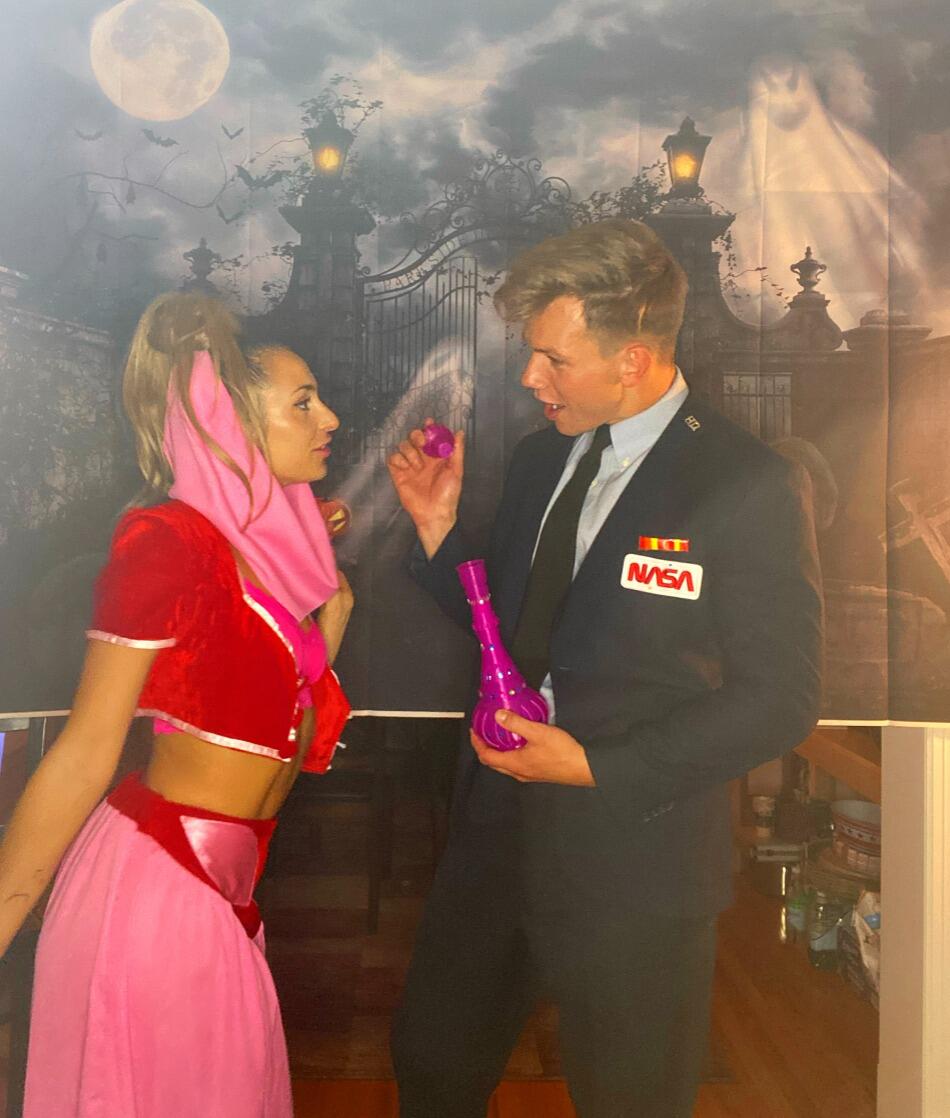 I Dream of Jeannie comes to life! Halloween, Huntington, NY