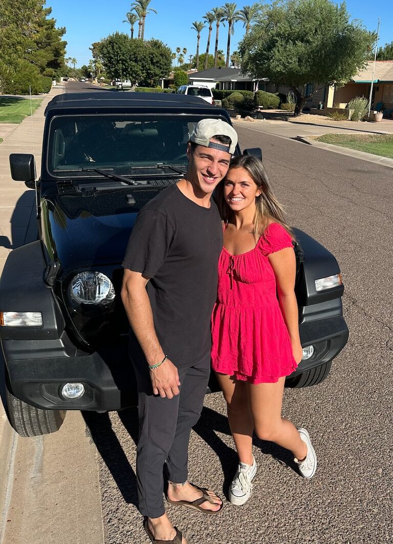TJ packed everything he owned into his jeep and moved to Indiana! 

TJ & Chloe road tripped from Arizona to Indiana ... a true test of their relationship but they passed. 