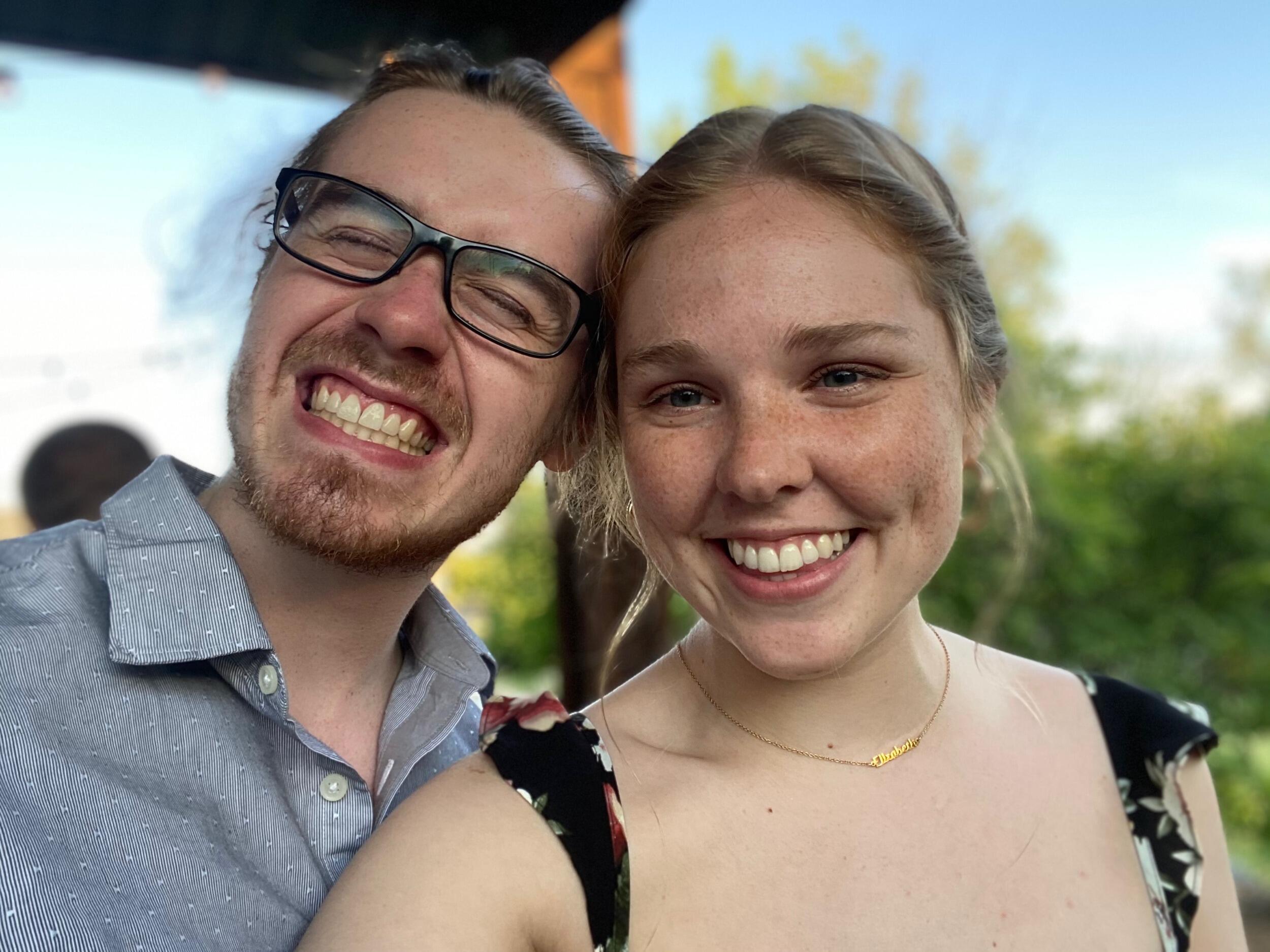 Jeff and Elizabeth have been dating for two years.