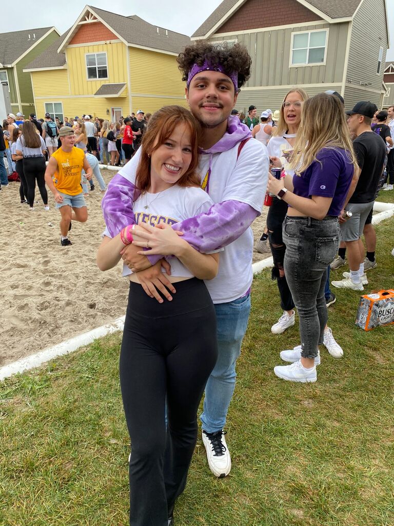 After undergrad, Lilly moved to Mankato to pursue her masters degree at Alejandro's college, where he was in his third year. Both Lilly and Alejandro felt this was a huge step toward a future together. 