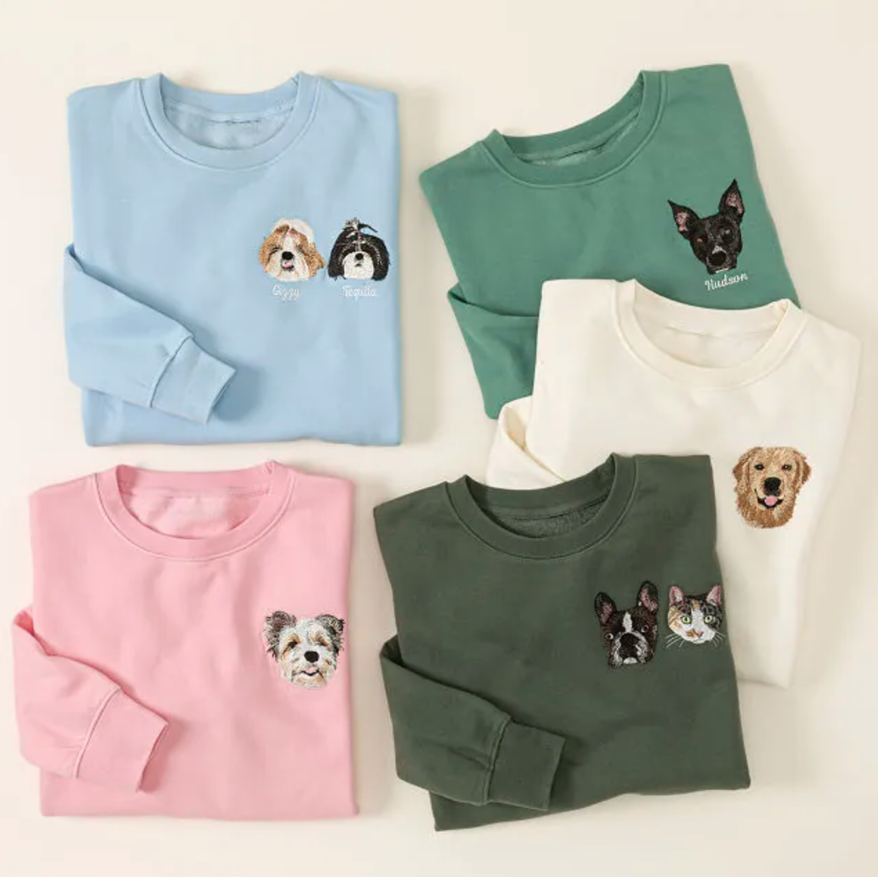 Custom Pet Embroidered Sweater