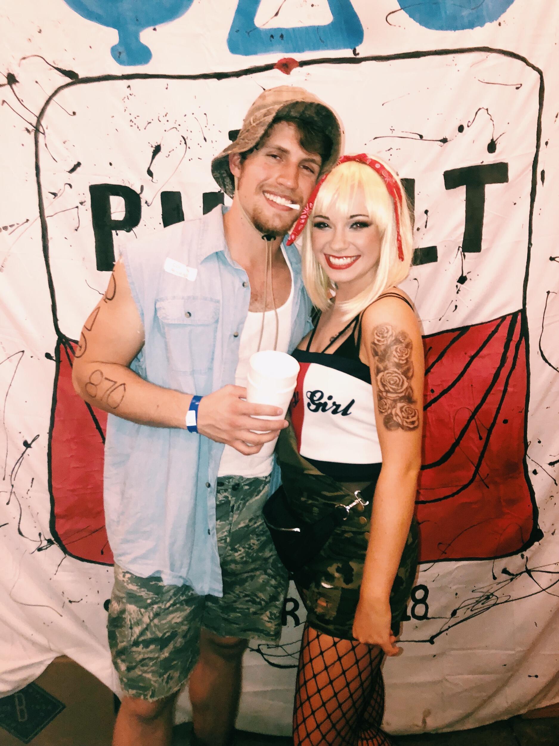 First official photo as a couple- at White Trash Bash function. This was taken a few days after Colton asked Paige on a date and asked her to be his girlfriend - at an Olive Garden because everywhere else was closed for Labor Day.