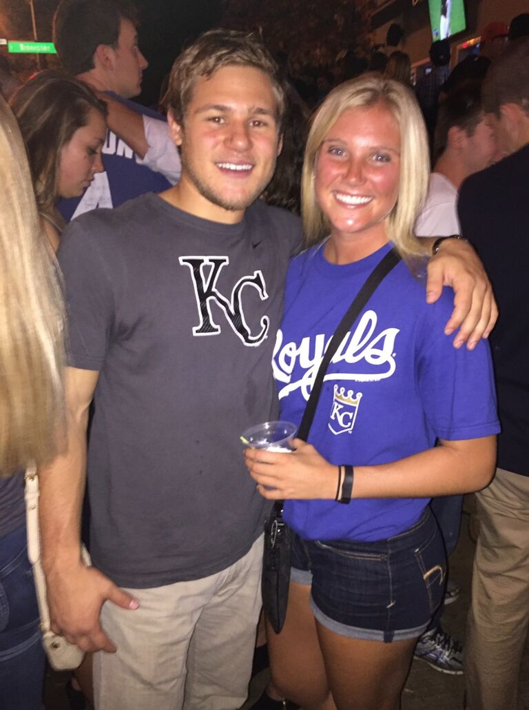 Our first date at The Bull for a Royals World Series game. 