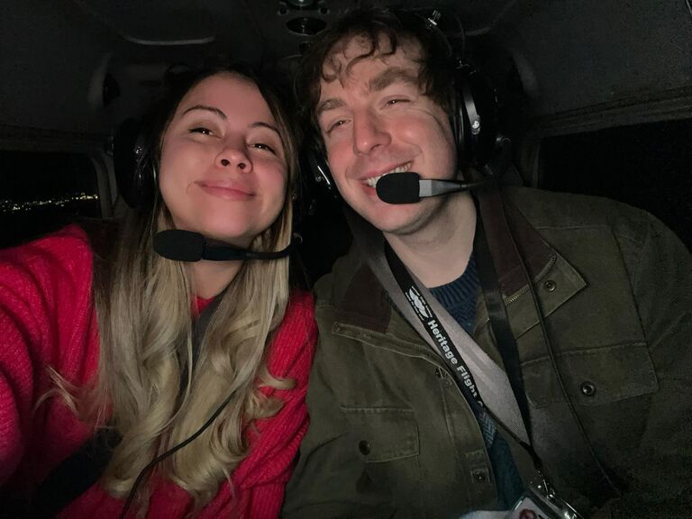 First flight and Jonathan's birthday together