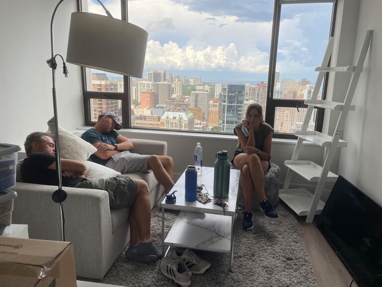 The third time Kevin helped Lindsay move apartments throughout their friendship