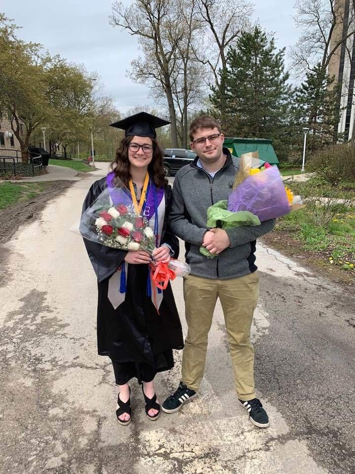 Racheal walks at graduation from UT
