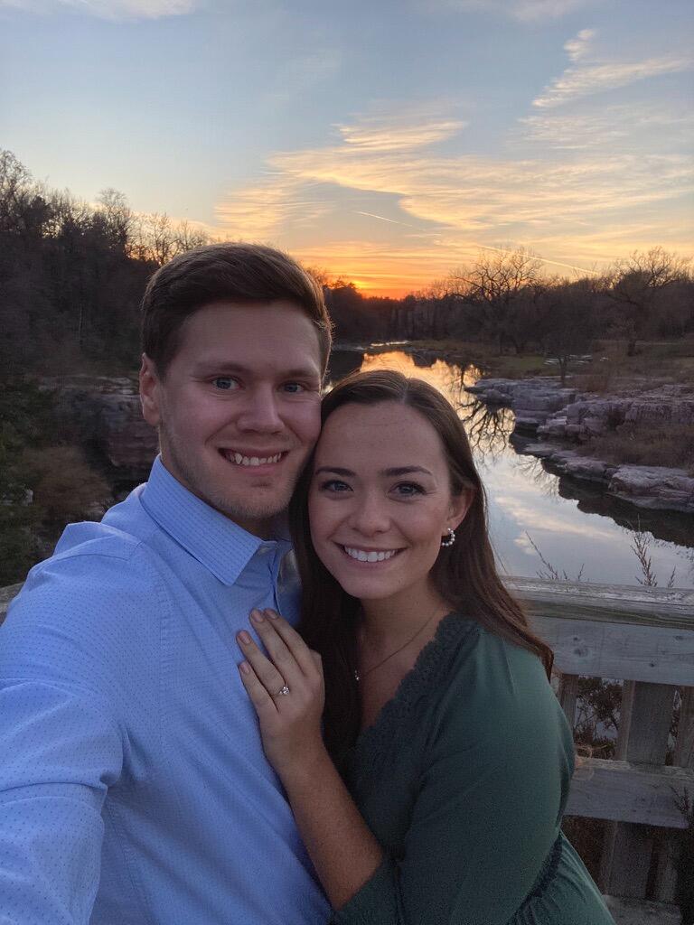 Taking engagement photos at Palisades State Park in South Dakota. Such a fun evening with our amazing photographer J.Bowman Photography.