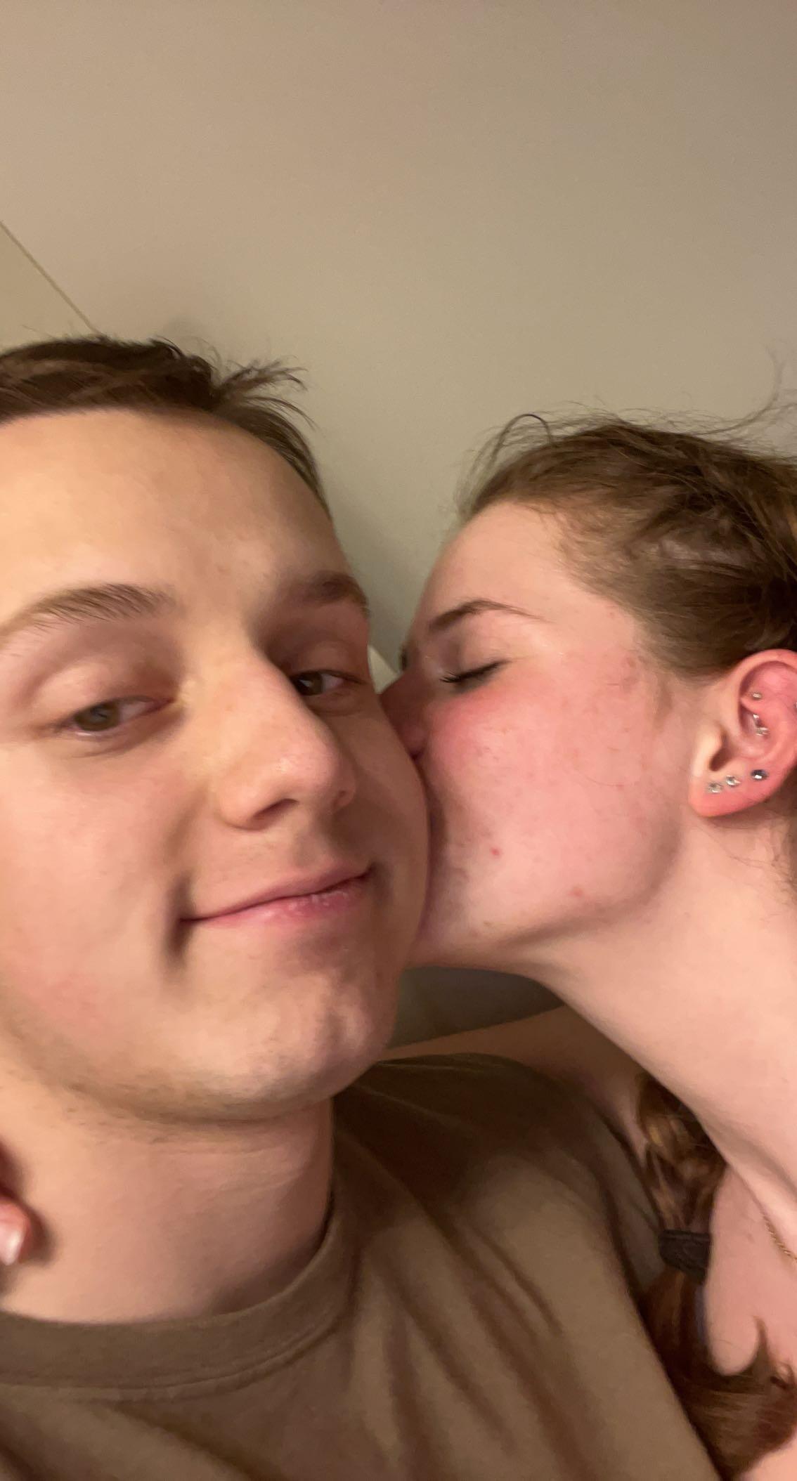 Our first picture together as a couple! We became an official couple on November 13th, 2022, but we aren't big "picture people," so the first picture of us as a couple took us almost a month. Oops!