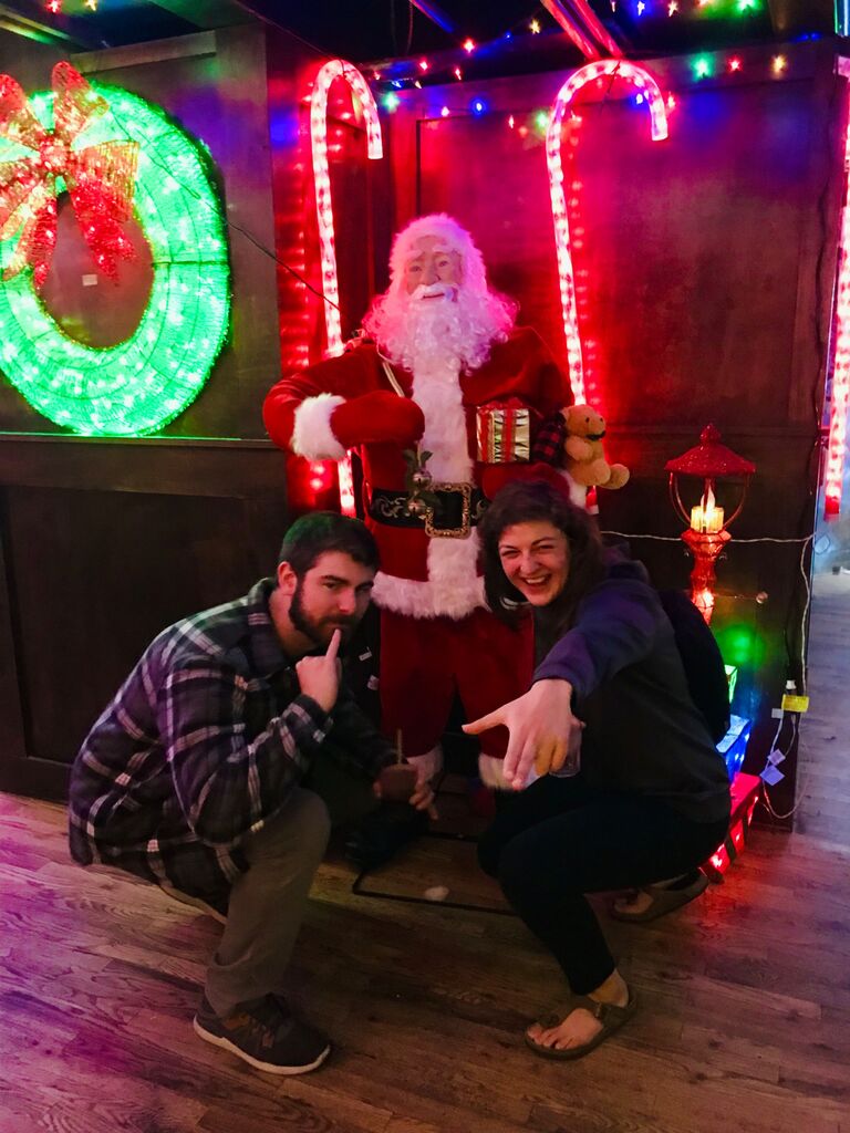 An evening with Santa. 