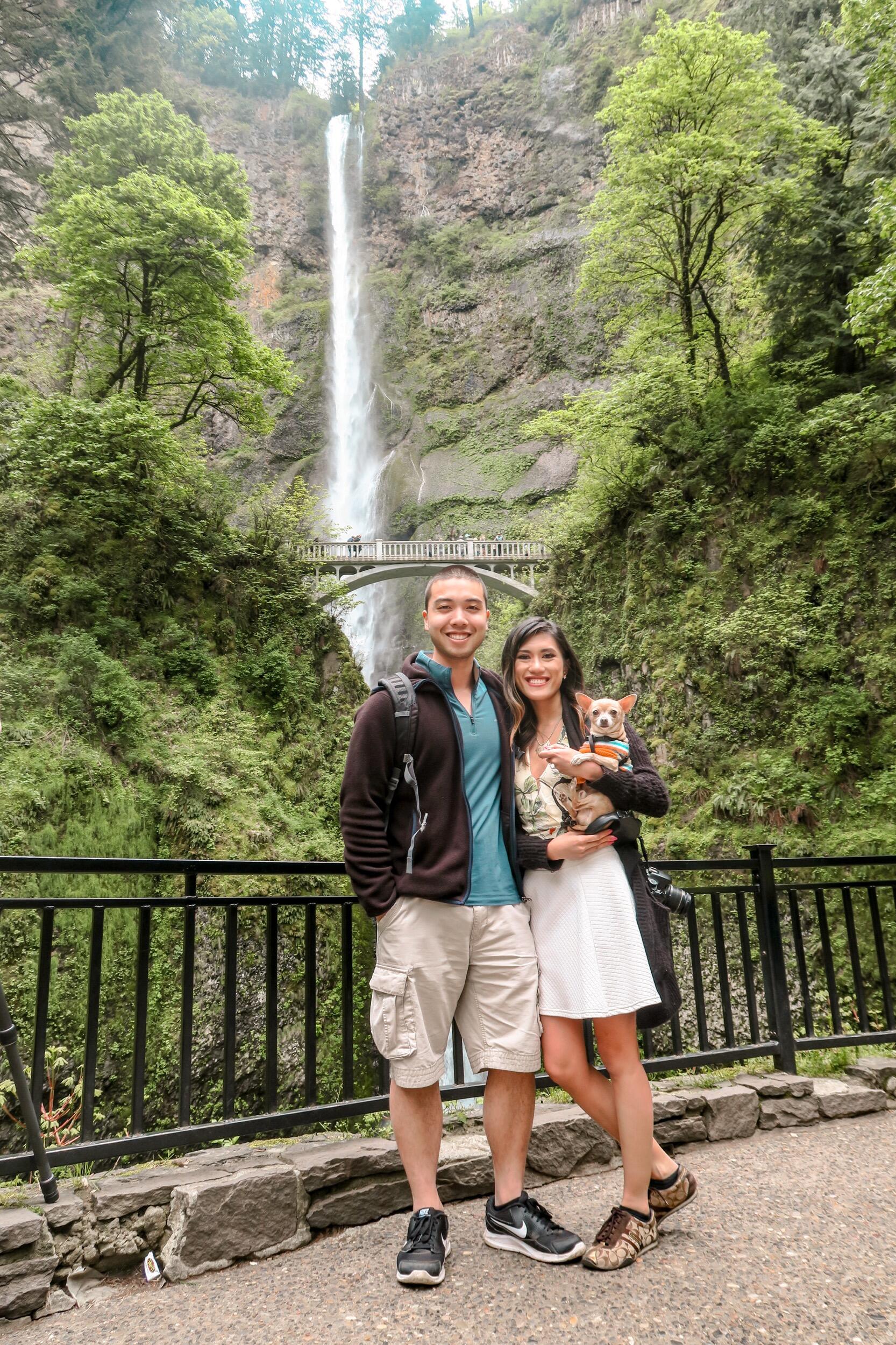First Road Trip with Jake - Multnomah Falls, Oregon