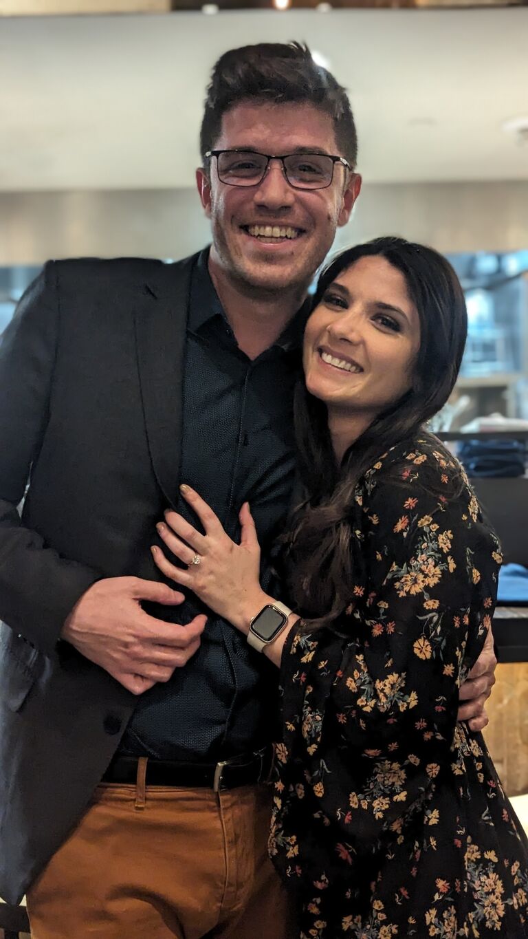 Engaged!! He proposed and she said yes (as if there were another answer!)