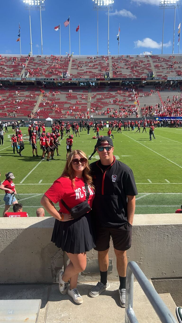 Our first NC State game! #GoPack