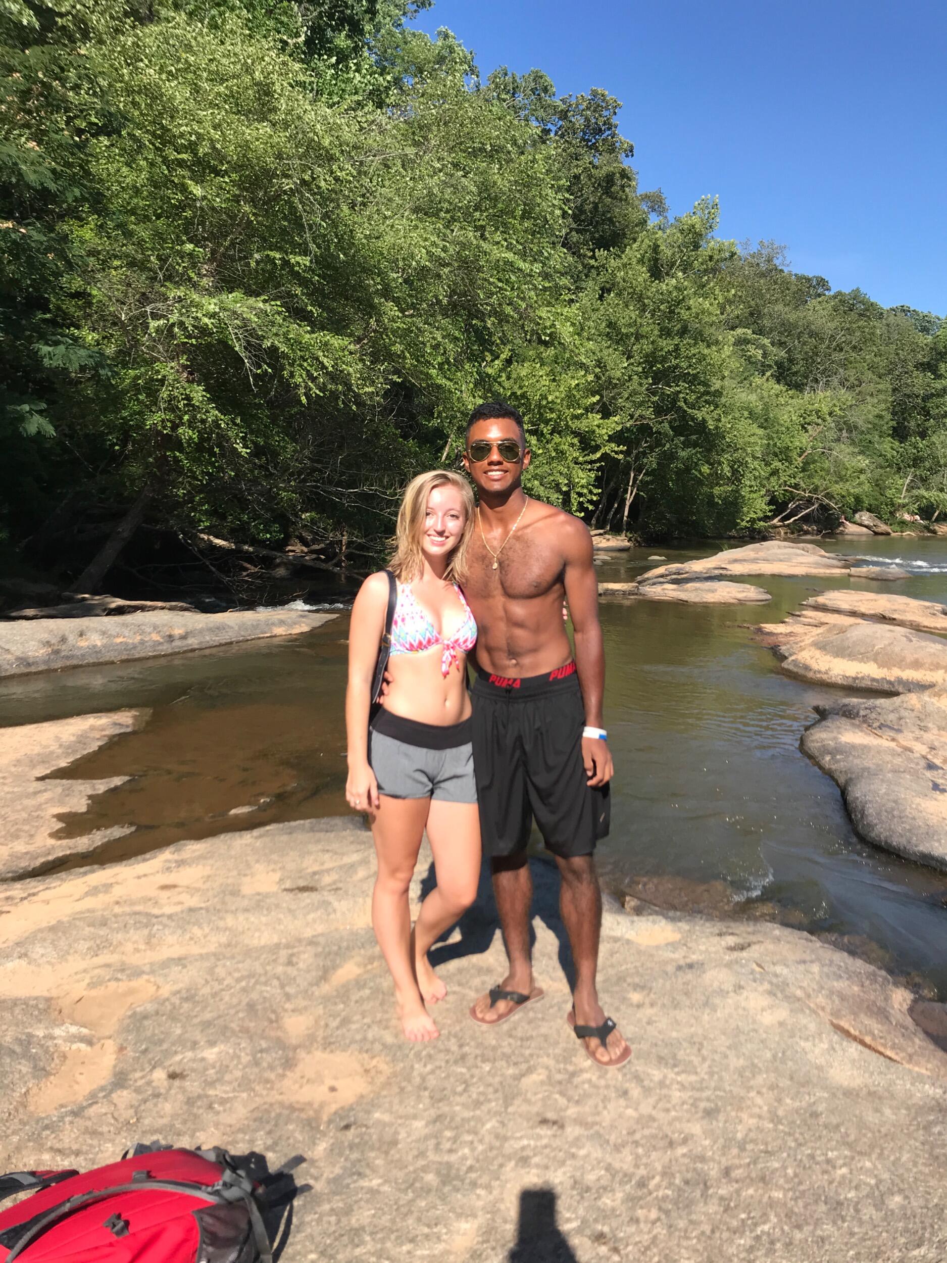 June 21st, 2017 was our first date! Omar tested out Nan's adventure skills with a riverside hike... evidently, she passed the test!