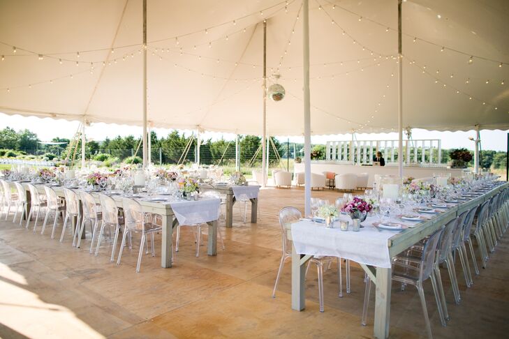 Backyard Tented Wedding Reception
