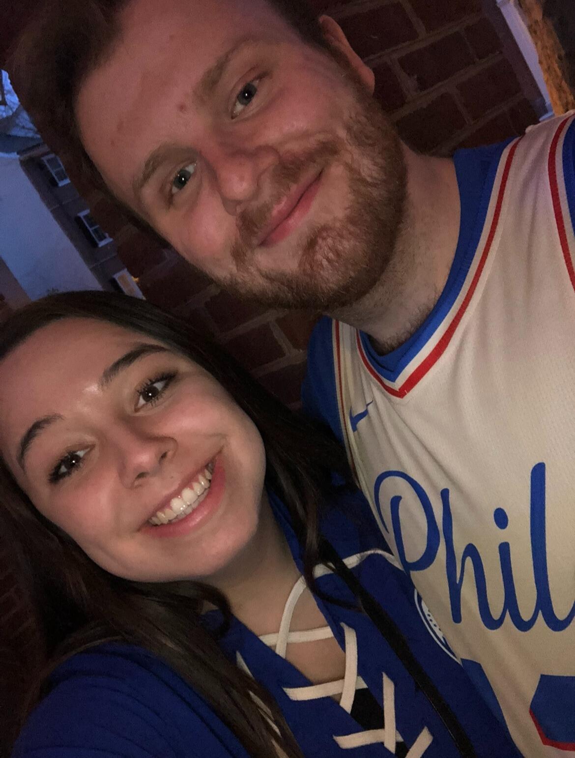 Went to a Sixers game together for the first time